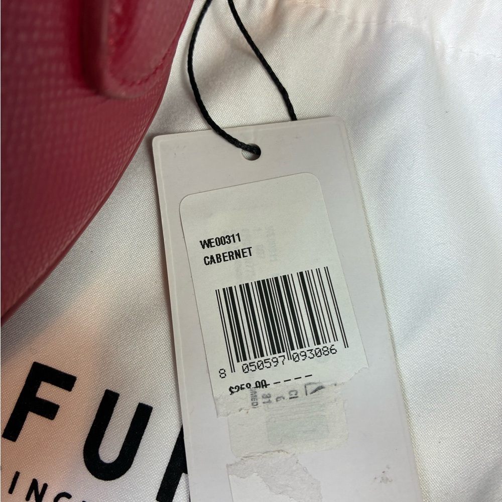 NWT Furla Cabernet Red Leather Lilli Heart Crossbody Bag - Retail $258 - Picture 10 of 10